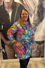 Load image into Gallery viewer, Wilderly Wear Llr-Ele ELECTRIC LEOPARD LONGLINE RAINCOAT
