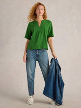 Load image into Gallery viewer, White Stuff 442784 ASH LINEN BLEND TOP
