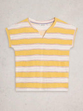 Load image into Gallery viewer, White Stuff 445350 NELLY NOTCH STRIPE TEE
