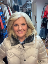 Load image into Gallery viewer, Barbara Lebek 30610052 COAT WITH HOOD AND FAUX FUR
