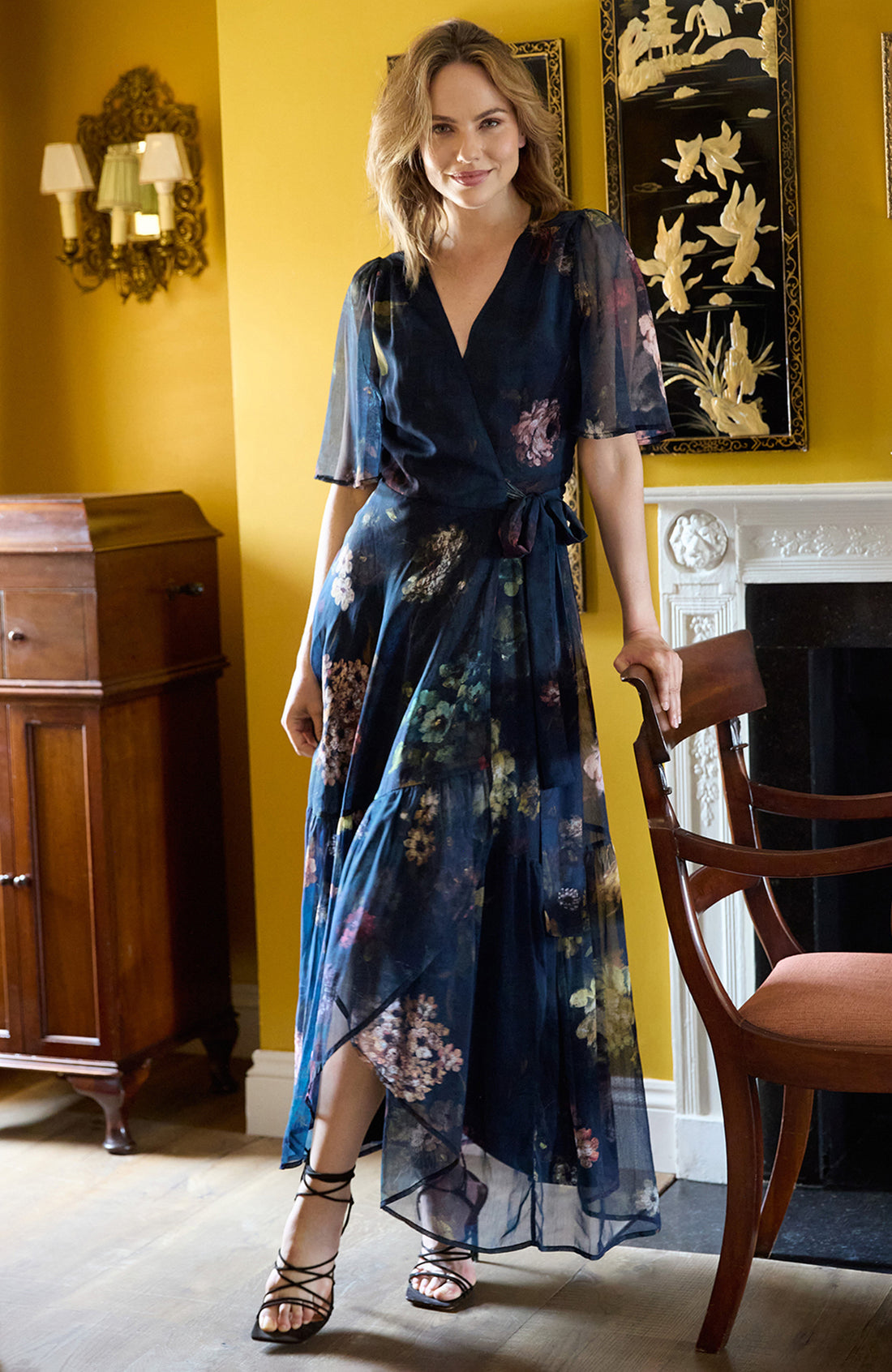 Hope And Ivy 6550A ABBY MAXI WRAP DRESS