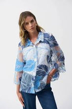 Load image into Gallery viewer, Joseph Ribkoff 251135 FLORAL COLLARED SHIRT
