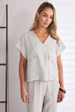 Load image into Gallery viewer, Naya Npa26220 Patch pocket V neck top
