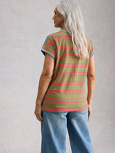 Load image into Gallery viewer, White Stuff 445350 NELLY NOTCH STRIPE TEE
