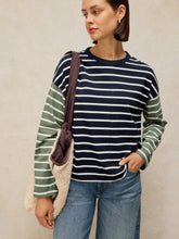 Load image into Gallery viewer, White Stuff 447081 KIM STRIPE LS TEE
