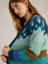 Load image into Gallery viewer, White Stuff 441645 NEW YORK FAIRISLE CARDI
