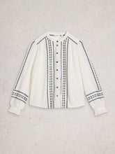 Load image into Gallery viewer, White Stuff 444367 NAOMI EMBROIDERED SHIRT
