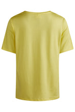 Load image into Gallery viewer, Barbara Lebek 81560052 yellow &amp; silver short sleeve T-shirt

