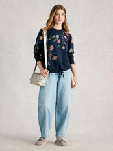 Load image into Gallery viewer, White Stuff 445543 Floral embroidered sweatshirt
