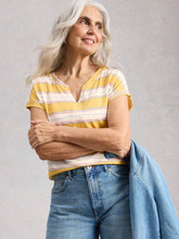 Load image into Gallery viewer, White Stuff 445350 NELLY NOTCH STRIPE TEE

