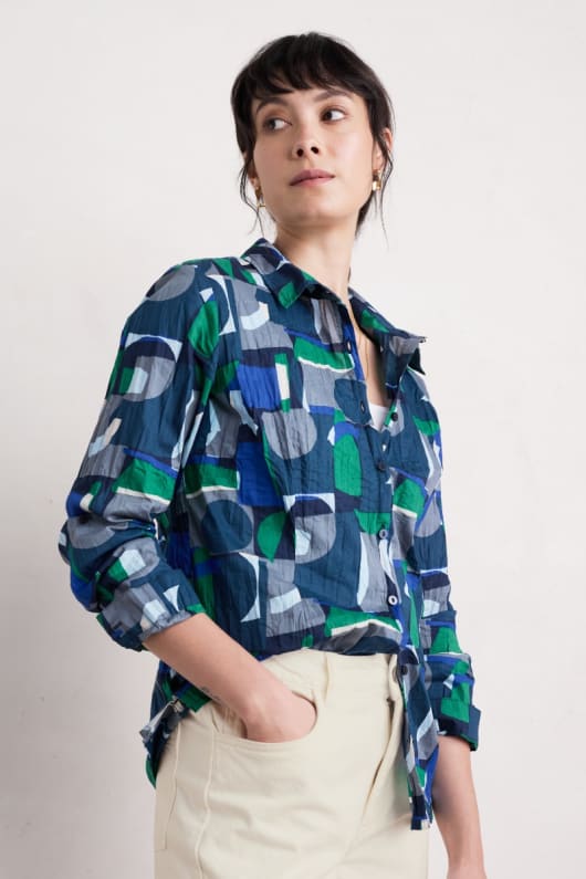 Seasalt B-Wm23525-34875 Larissa Shirt Zennor Abstract Maritime