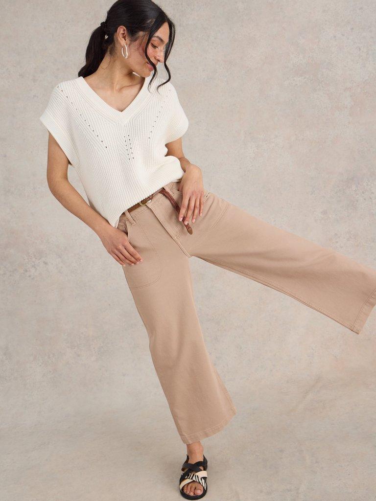 White Stuff 441459 TIA WIDE LEG CROP JEANS