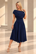 Load image into Gallery viewer, Atom Carbon Tea Length Dress ATOM TEA LENGTH DRESS
