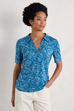 Load image into Gallery viewer, Seasalt B-Wm33553-32501 Sailor T-Shirt Breton Viola Chalk
