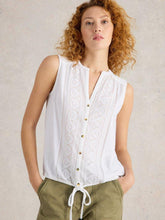 Load image into Gallery viewer, White Stuff 443028 TULIP SLEEVELESS SHIRT
