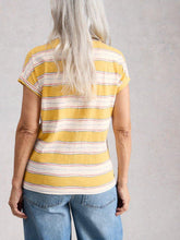Load image into Gallery viewer, White Stuff 445350 NELLY NOTCH STRIPE TEE
