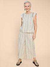 Load image into Gallery viewer, White Stuff 441028 CARLA STRIPE LINEN BLEND TOP
