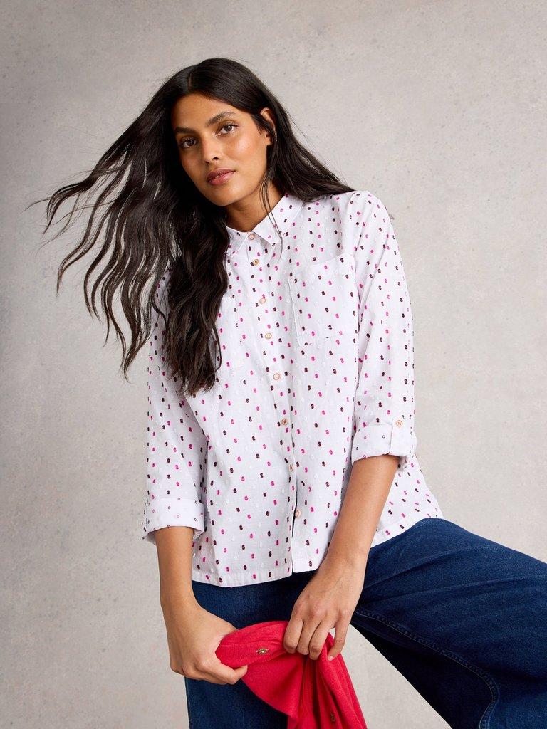 White Stuff 444302 SOPHIE ORGANIC COTTON SHIRT