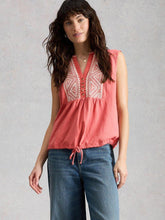 Load image into Gallery viewer, White Stuff 445460 PEONY SLEEVELESS SHIRT
