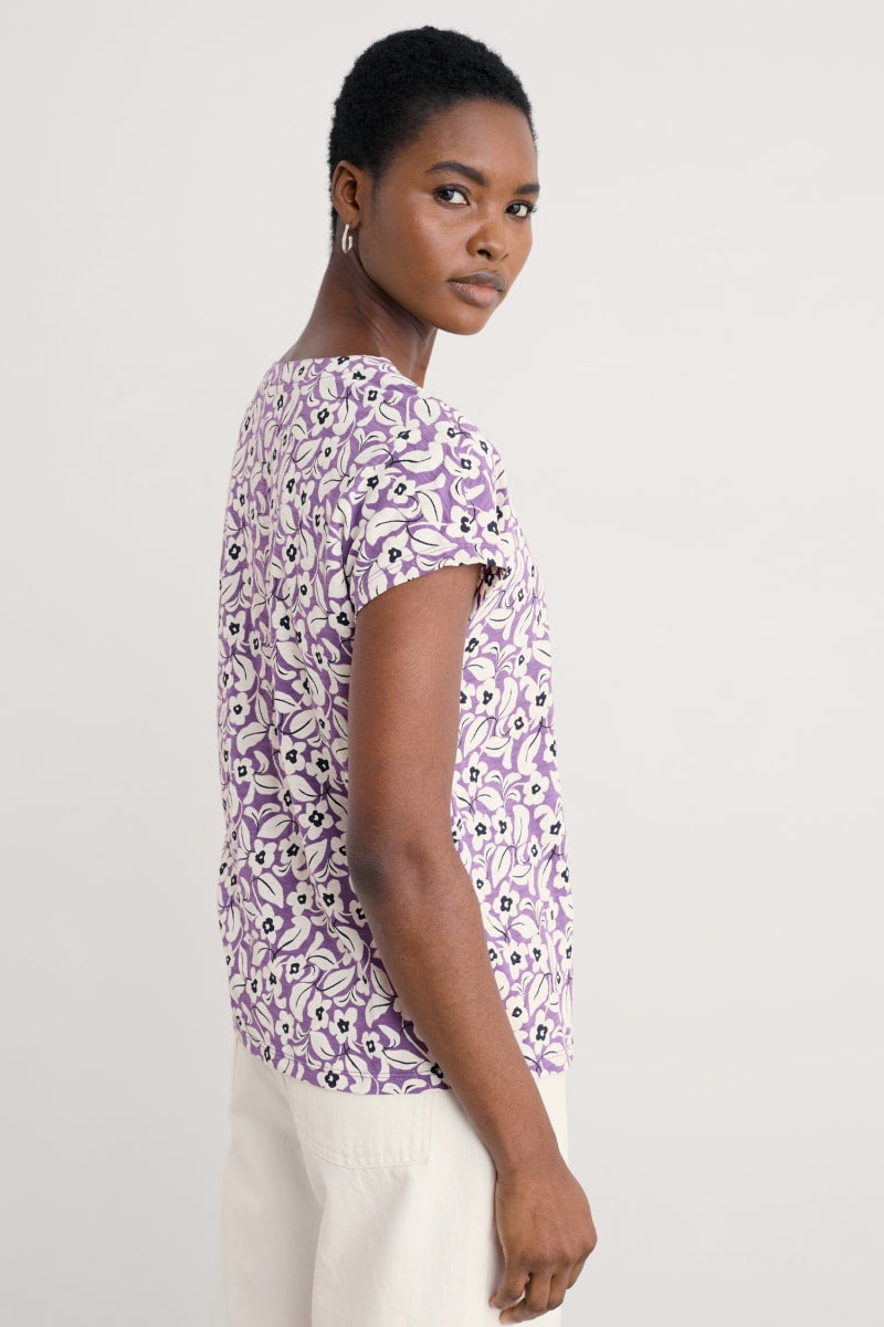 Seasalt B-Wm22467-35684 Studio Glass Top Winsome Floral Pansy