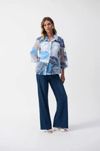 Load image into Gallery viewer, Joseph Ribkoff 251135 FLORAL COLLARED SHIRT
