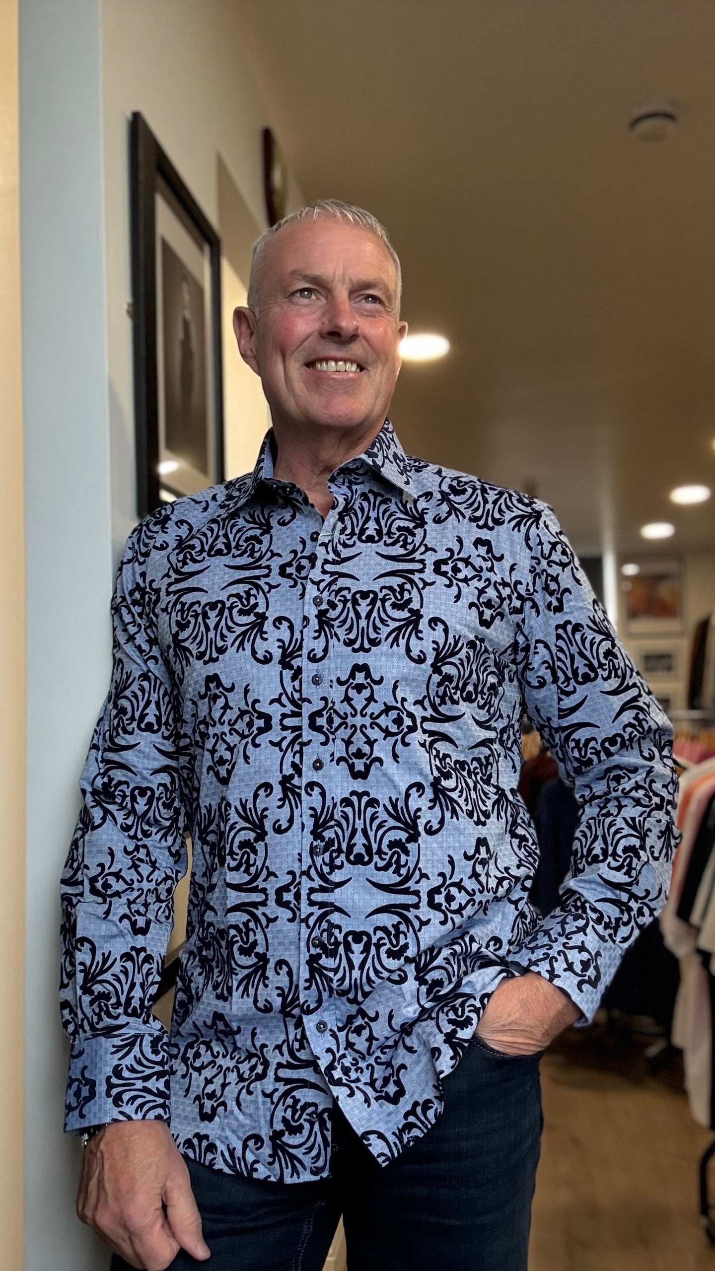 Claudio Lugli Cp6999 FLOCK SHIRT
