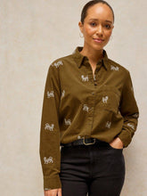 Load image into Gallery viewer, White Stuff 448587 LIBBY EMBROIDERED CORD SHIRT
