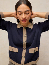 Load image into Gallery viewer, White Stuff 446723 CHARLOTTE COLLAR CARDI
