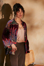 Load image into Gallery viewer, One Hundred Stars Vjkcraplu VELVET JACKET CRANE PLUM
