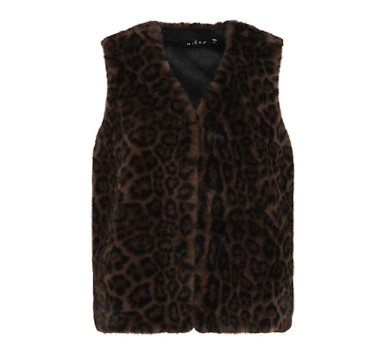 Micha 105 372 LEOPARD FUR VEST
