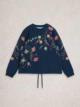 Load image into Gallery viewer, White Stuff 445543 Floral embroidered sweatshirt
