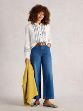 Load image into Gallery viewer, White Stuff 444367 NAOMI EMBROIDERED SHIRT
