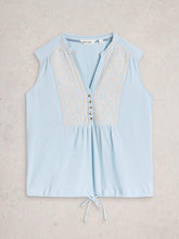 Load image into Gallery viewer, White Stuff 445460 PEONY SLEEVELESS SHIRT
