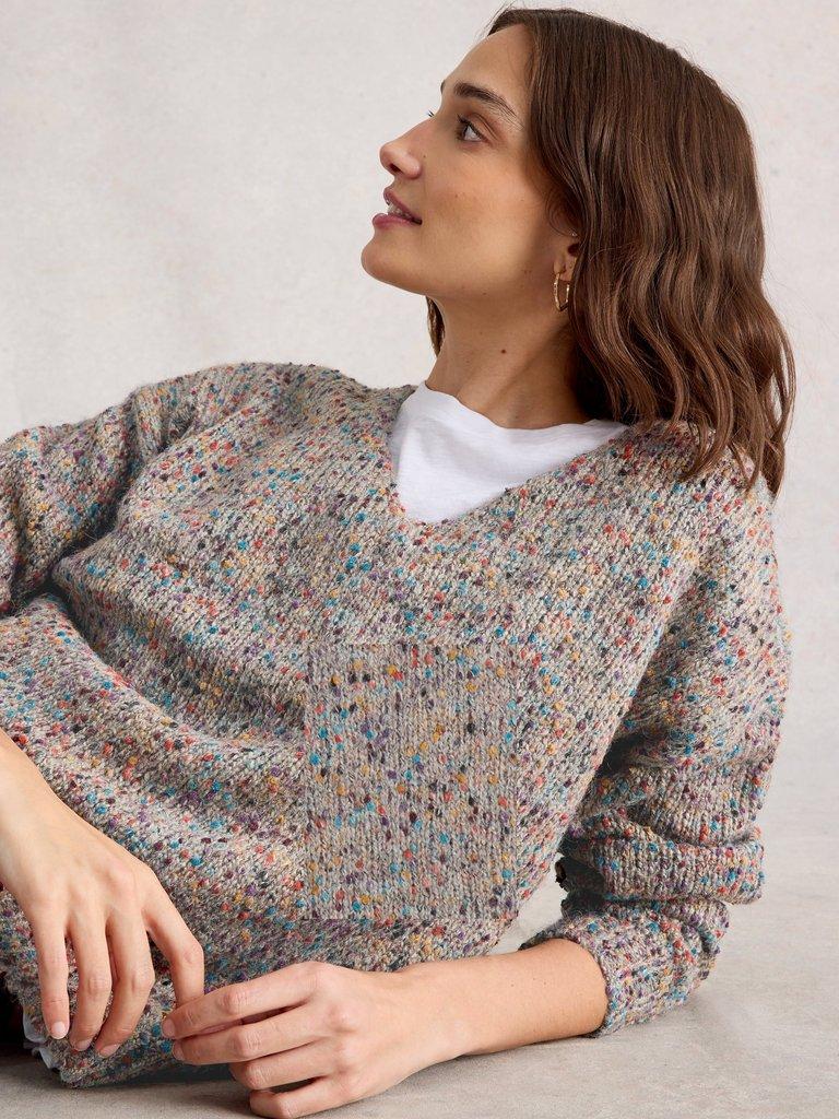 White Stuff 444060 TEXTURE V NECK