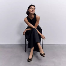 Load image into Gallery viewer, Fitflop Ih2-C89 BOW SOFT METALLIC BALLERINA/MARY JANE
