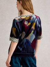 Load image into Gallery viewer, White Stuff 444708 Ash Velvet Top
