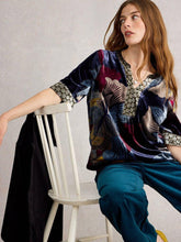 Load image into Gallery viewer, White Stuff 444708 Ash Velvet Top
