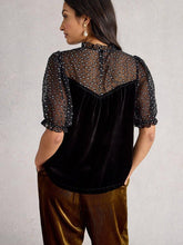 Load image into Gallery viewer, White Stuff 444703 Lexi Velvet Top
