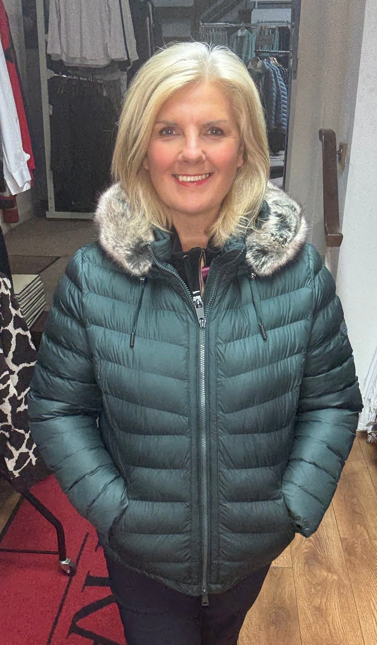 Barbara Lebek 30970052 JACKET WITH COAT AND FAUX FUR