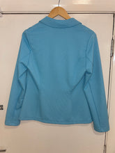 Load image into Gallery viewer, Barbara Lebek Urban Basics 65160042 aqua ribbed BLAZER turquoise
