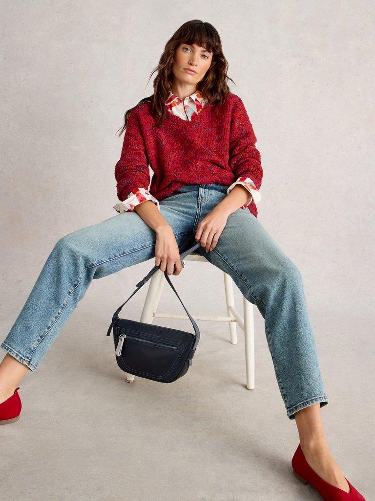 White Stuff 444060 TEXTURE V NECK