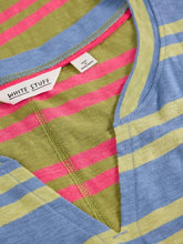 Load image into Gallery viewer, White Stuff 445350 NELLY NOTCH STRIPE TEE
