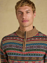 Load image into Gallery viewer, Joules Fairisle 1/4 Zip FAIRISLE 1/4 ZIP
