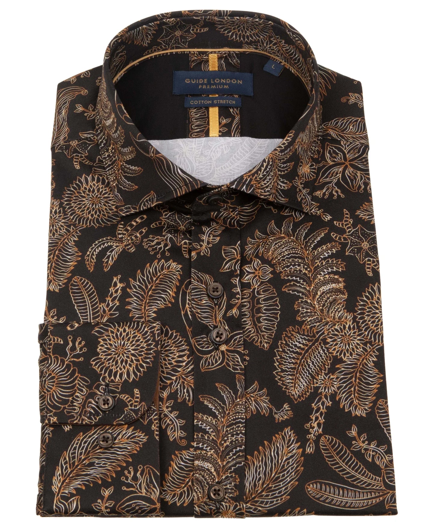 Guide Ls76723 leaf print Shirt