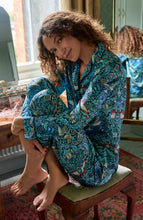 Load image into Gallery viewer, Hope And Ivy Maggie BLUE BIRD SATIN PJ SET
