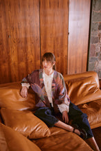 Load image into Gallery viewer, One Hundred Stars Kimcraplu CRANE PLUM KIMONO
