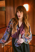 Load image into Gallery viewer, One Hundred Stars Tpbcraplu CRANE PLUM PUSSY BOW BLOUSE

