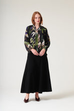 Load image into Gallery viewer, One Hundred Stars Tpborcblk-2 ORCHID BLACK PUSSY BOW BLOUSE
