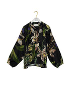 Load image into Gallery viewer, One Hundred Stars Tpborcblk-2 ORCHID BLACK PUSSY BOW BLOUSE
