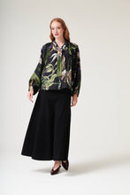 Load image into Gallery viewer, One Hundred Stars Tpborcblk-2 ORCHID BLACK PUSSY BOW BLOUSE
